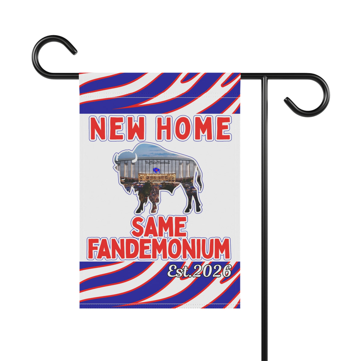 New Football Home 2026 Animal Stripes Garden Flags