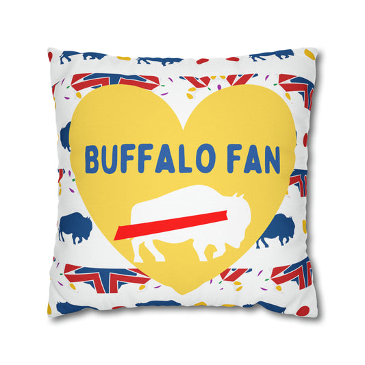 Buffalo Sports Fan Pillow Case