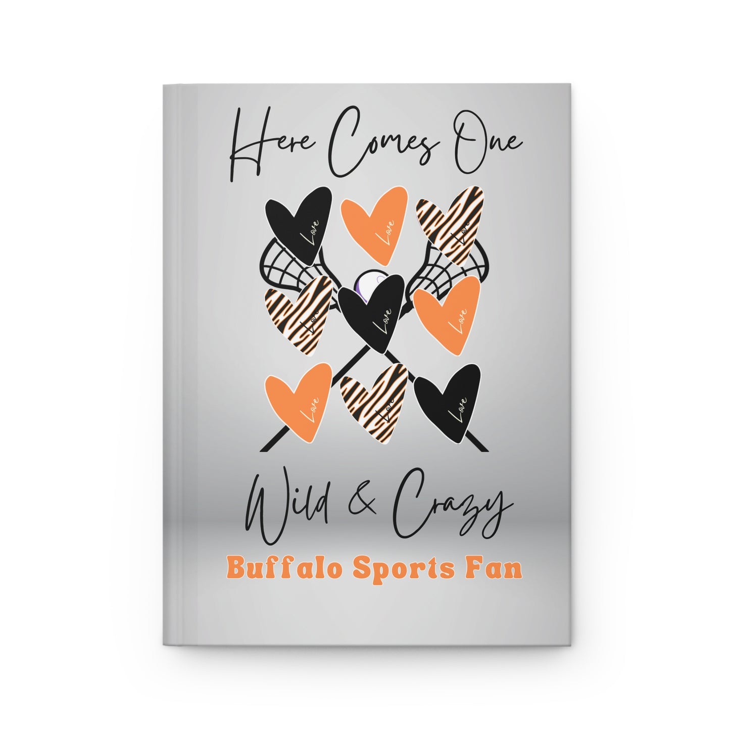 BUFFALO Bandits 6" x 9" 150 Page (75 sheets) white lined paper Hardcover Journal