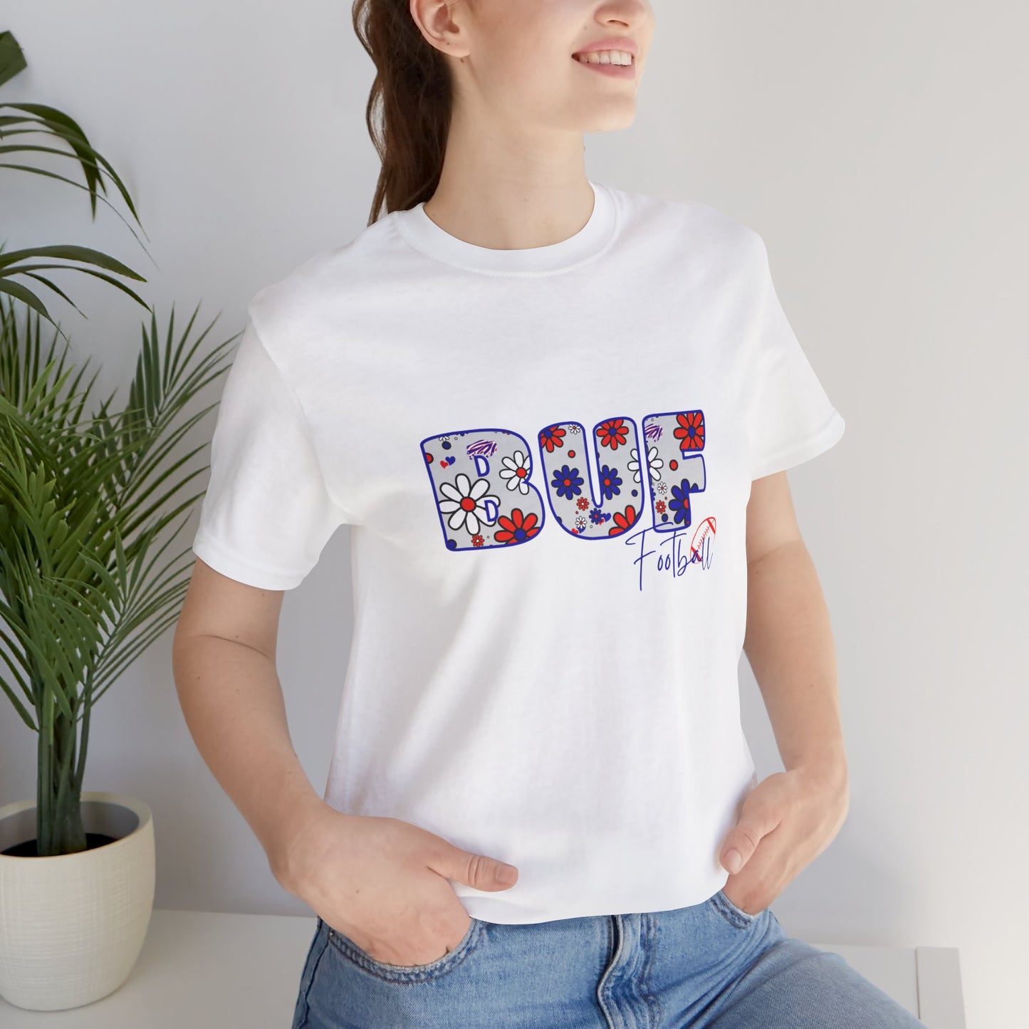 Buffalo Bills Flower Power Print T-Shirt