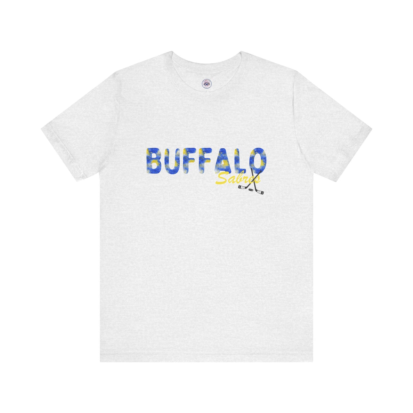 Sabres Watercolor Buffalo Unisex Short Sleeve Tee