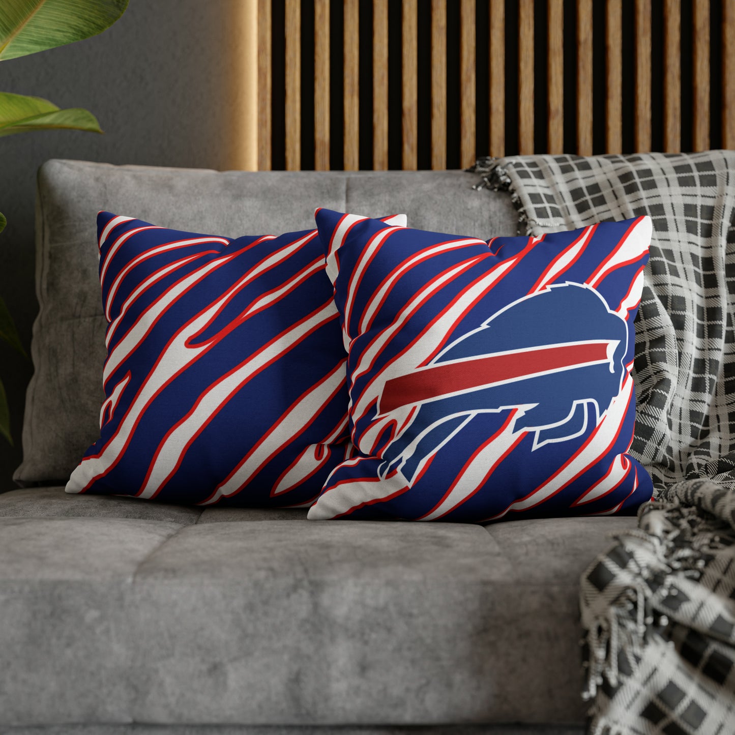 Zubaz Buffalo Bills Spun Polyester Square Pillow Case