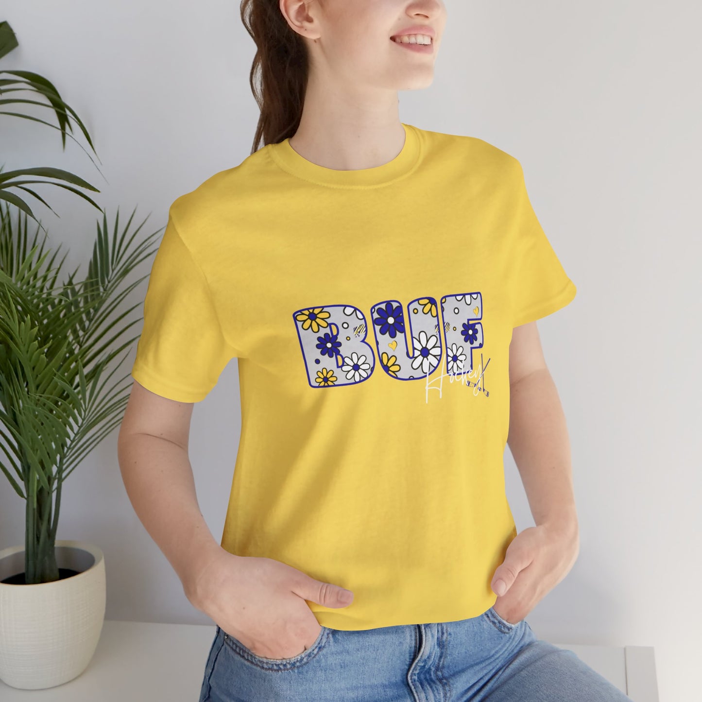 Buffalo Sabres Flower Power Print T-Shirt