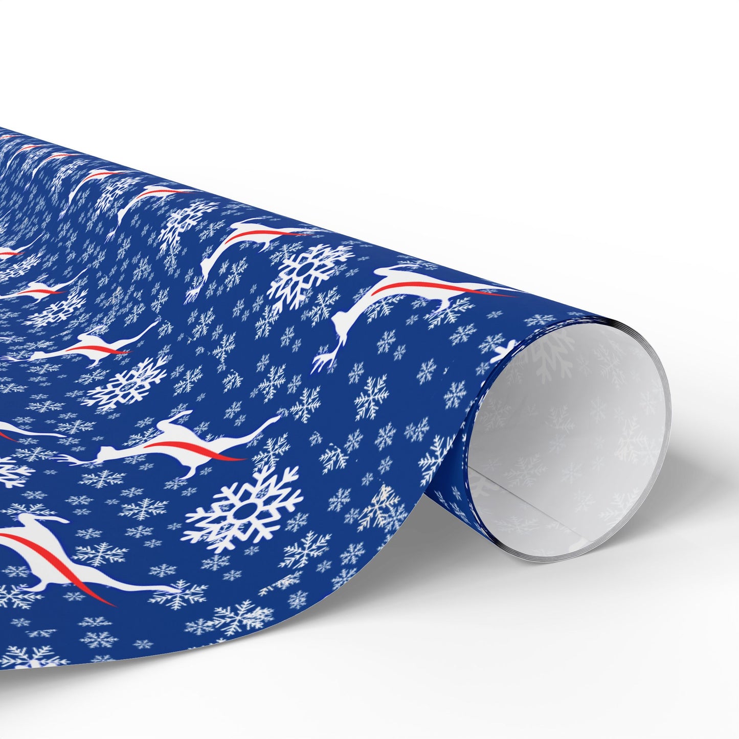 Blue Billmas Wrapping Paper