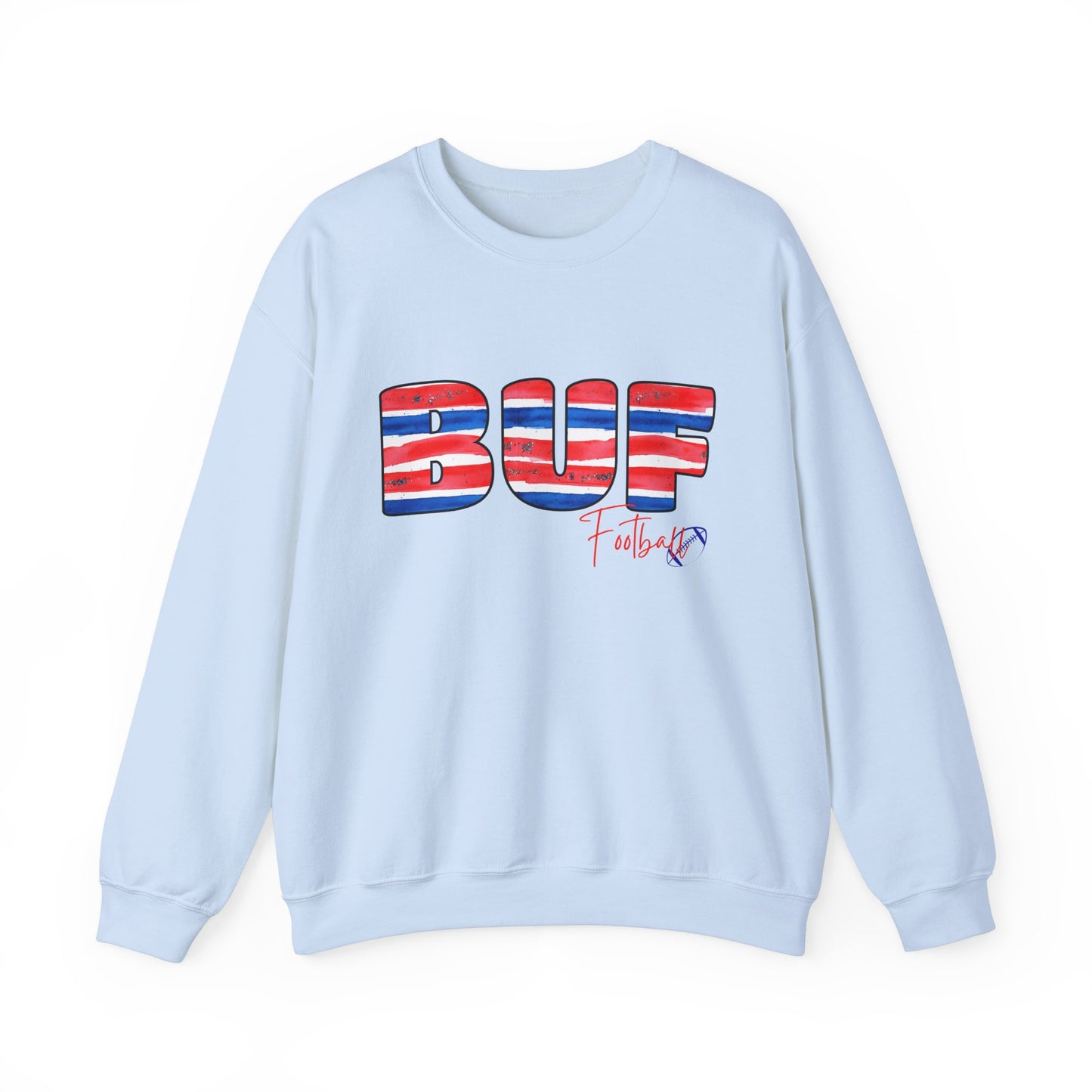 Bills BUF Watercolor Unisex Heavy Blend™ Crewneck Sweatshirt