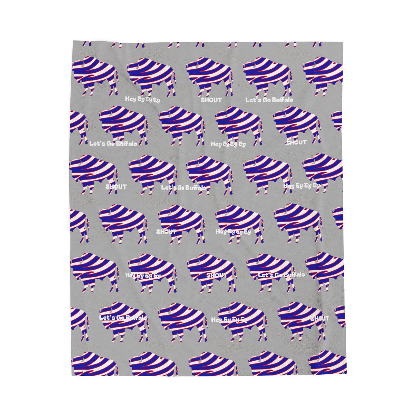 zubaz buffalo Velveteen Plush Blanket