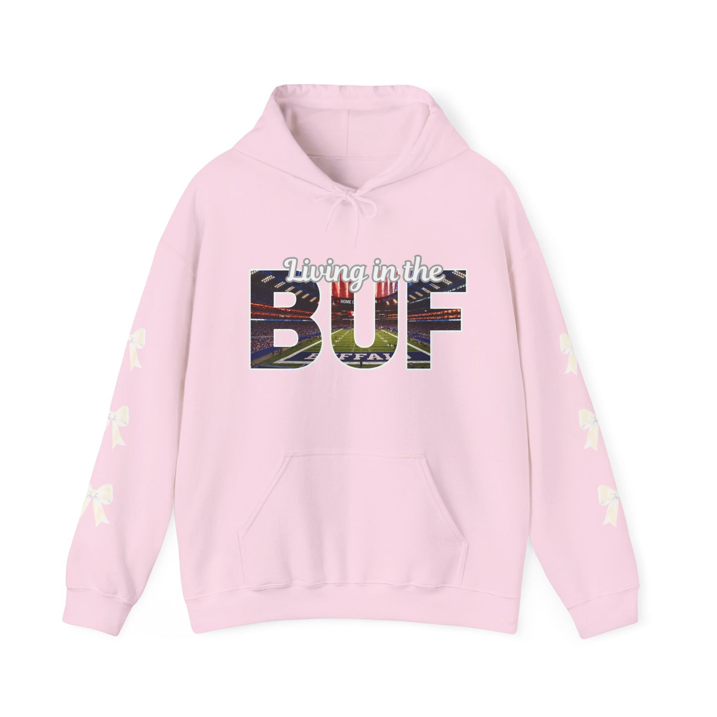 BUF Buffalo Bills Stadium Unisex Heavy Blend™ Hooded Sweatshirt