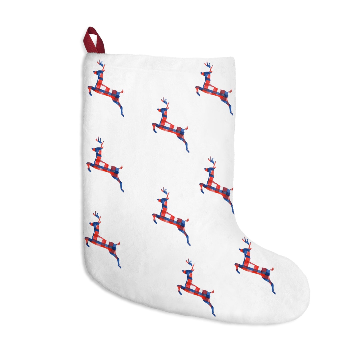 Oversized Bills Plaid Christmas Stockings