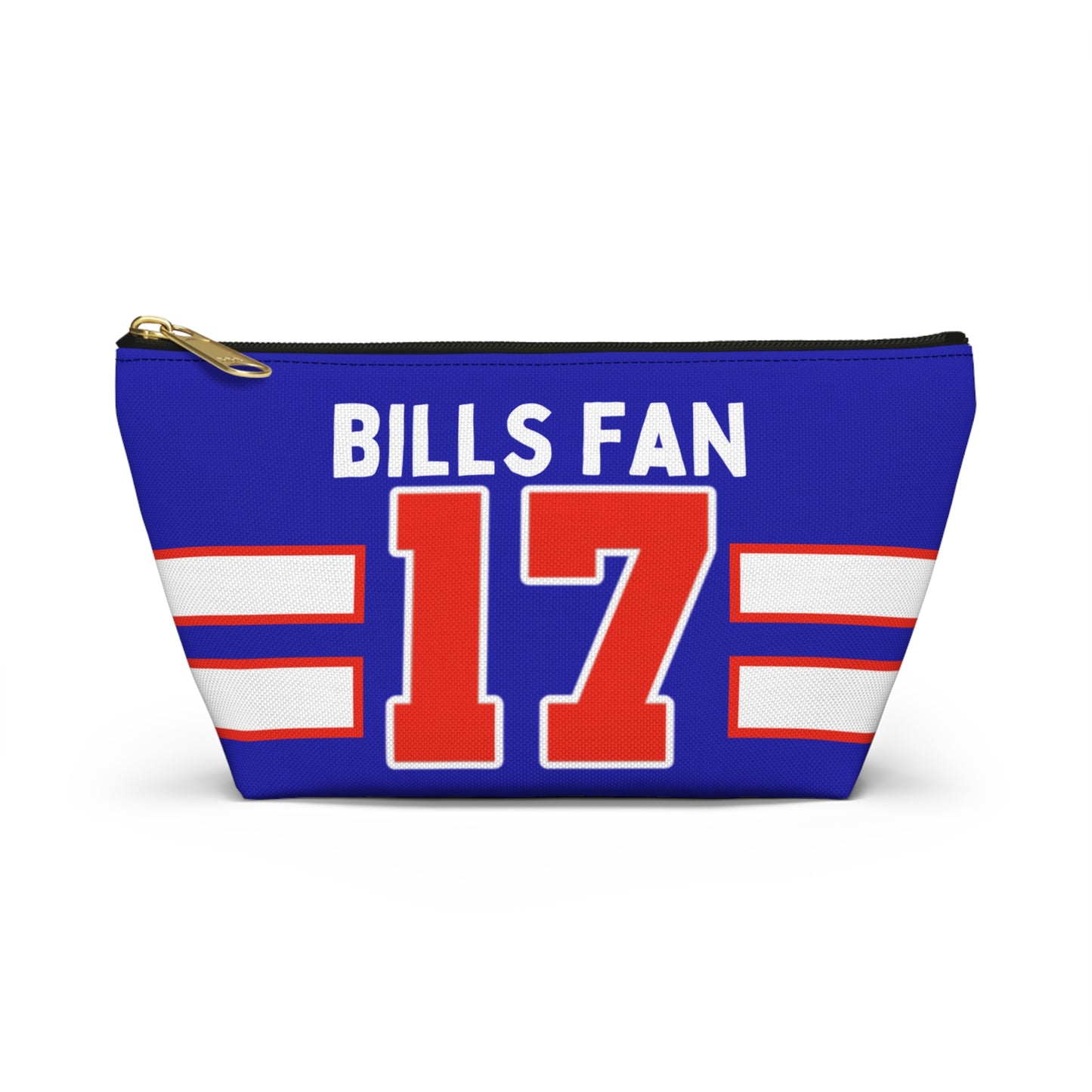 #17 Buffalo Bills Retro Accessory Pouch w T-bottom