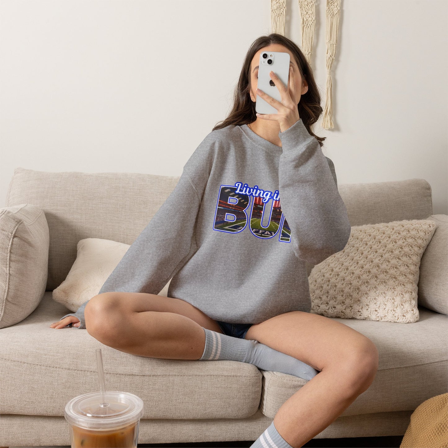 BUF New Stadium Unisex Heavy Blend™ Crewneck Sweatshirt
