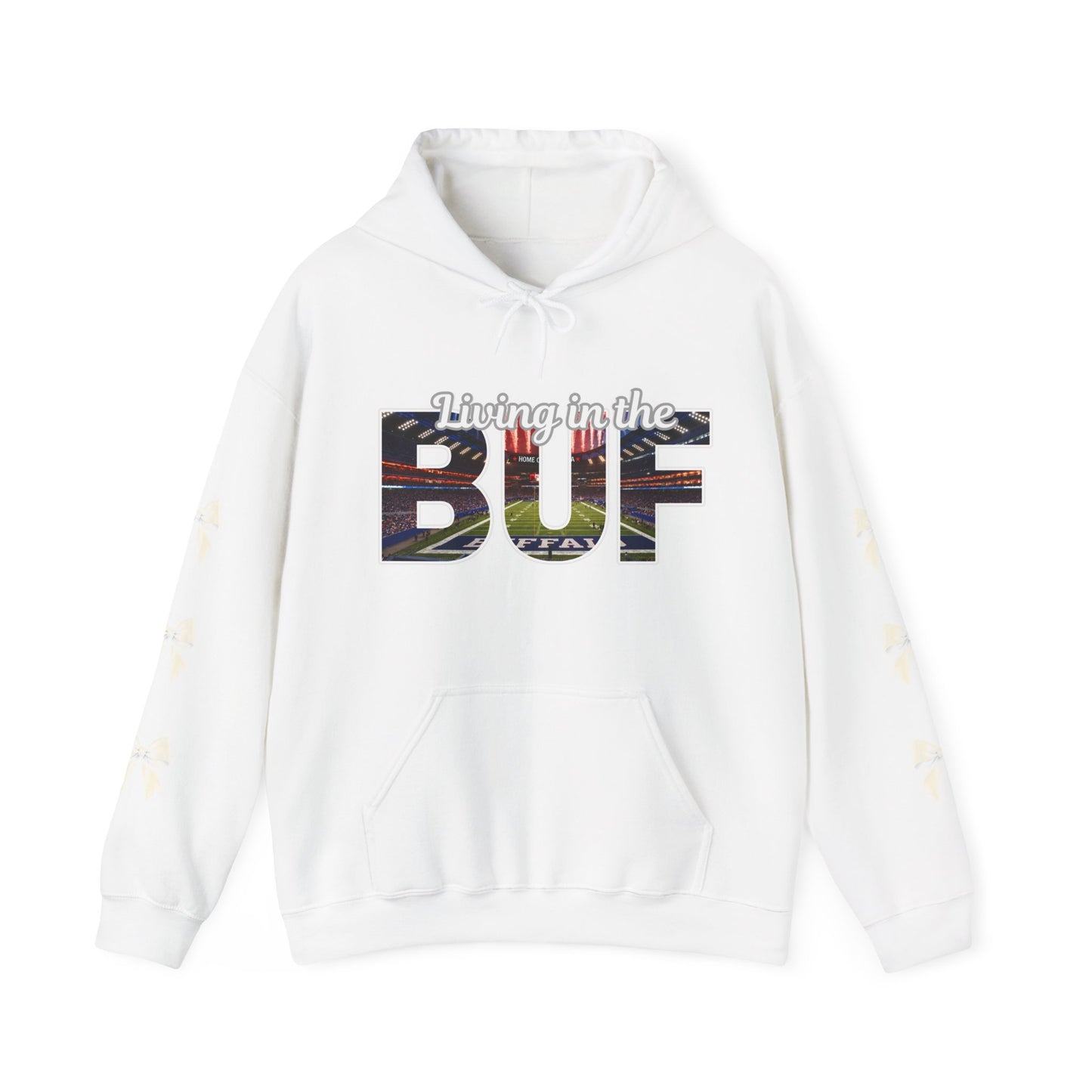 BUF Buffalo Bills Stadium Unisex Heavy Blend™ Hooded Sweatshirt