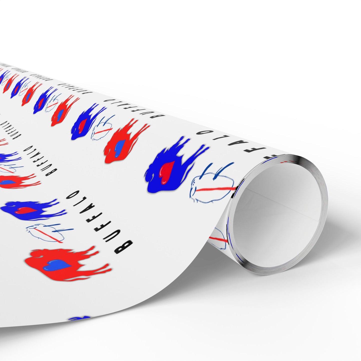 Buffalo Football Wrapping Paper - Josh Allen Potato Design