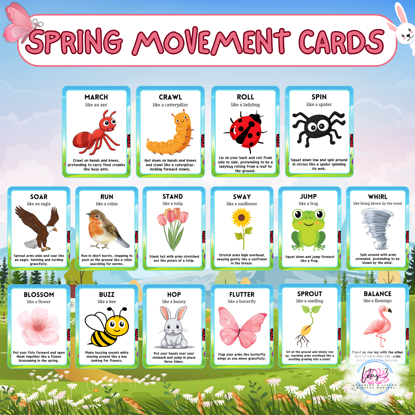 Spring Movement Cards