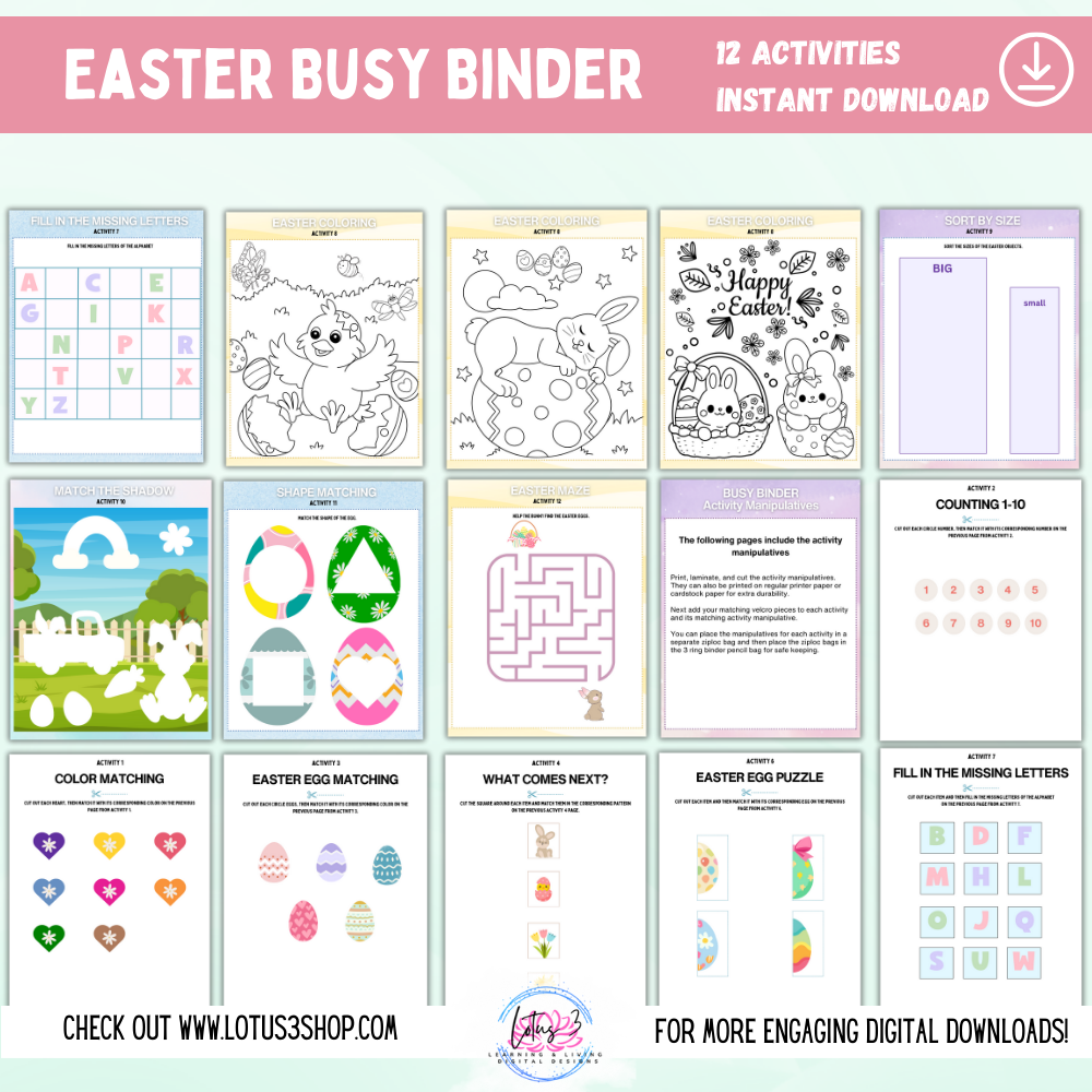 Easter Activities Collection ~ Over 75 Pages