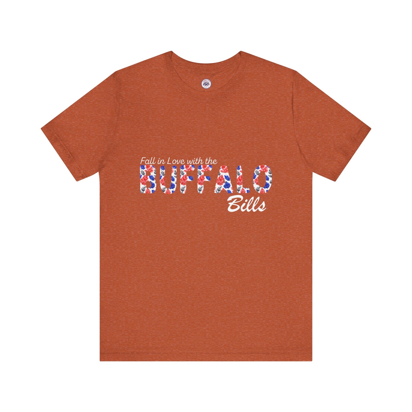 Fall in Love with the Bills Watercolor Leaves T-Shirt