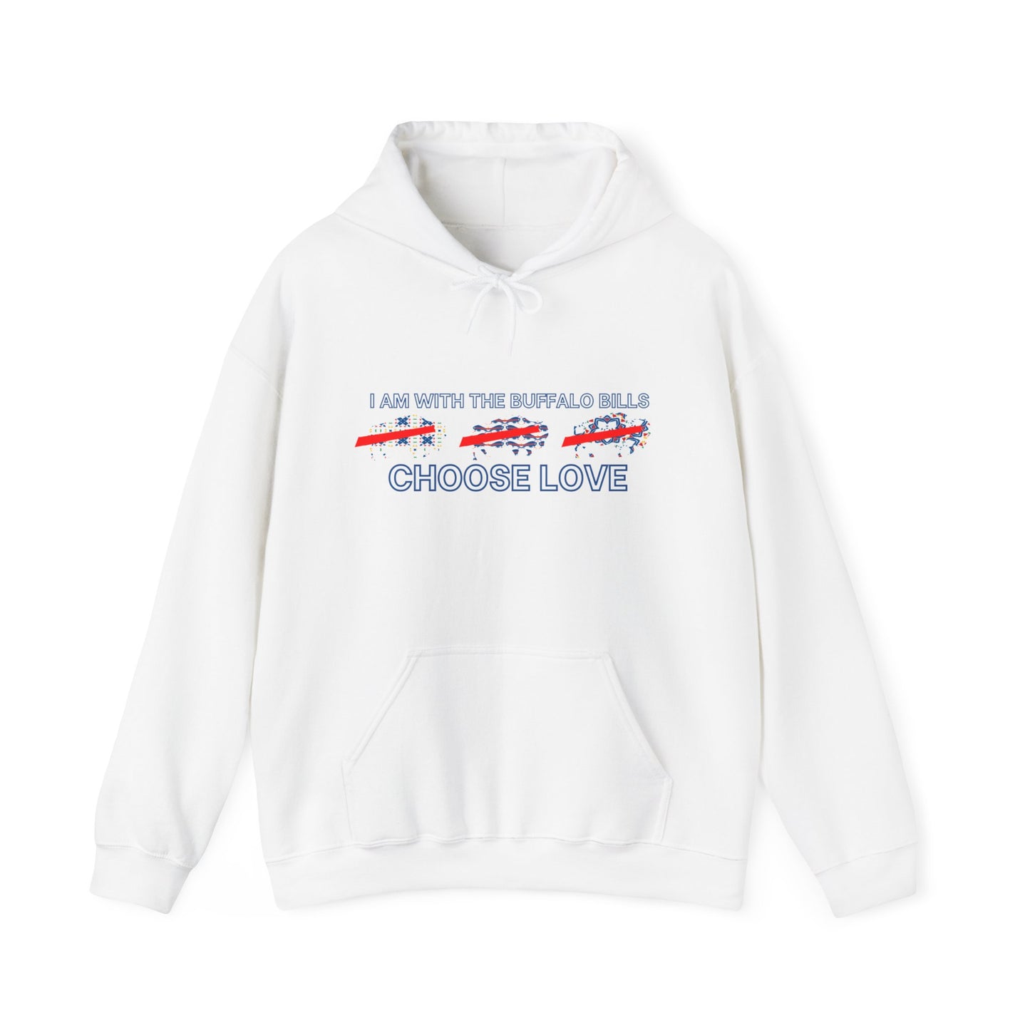 Choose Love Mash Up Unisex Heavy Blend™ Hooded Sweatshirt