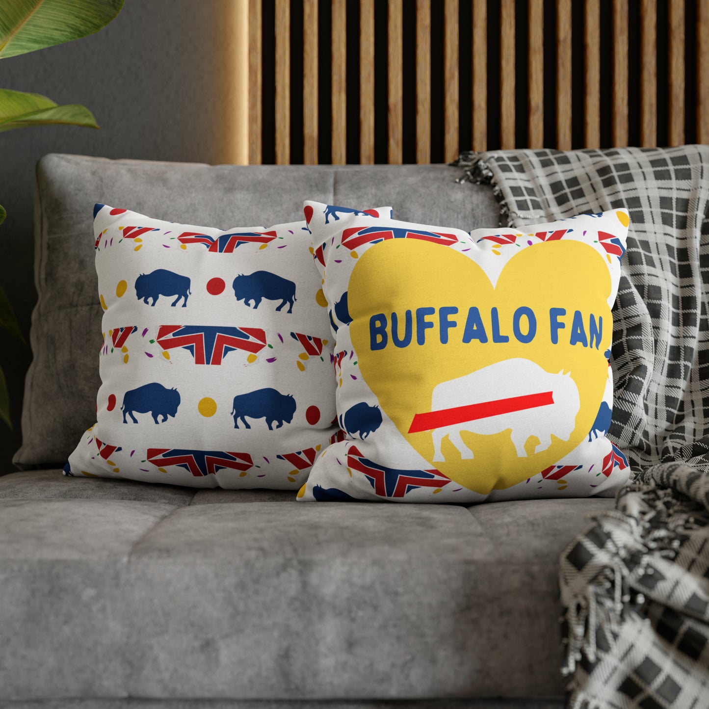 Buffalo Sports Fan Pillow Case