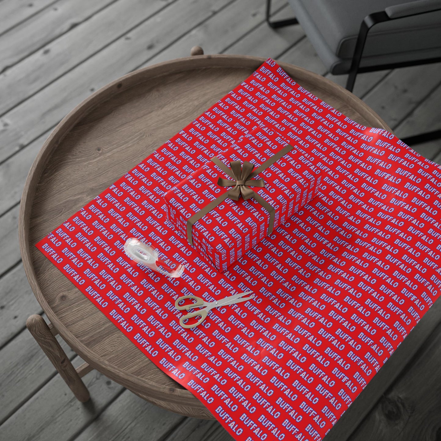 Buffalo Red Wrapping Paper