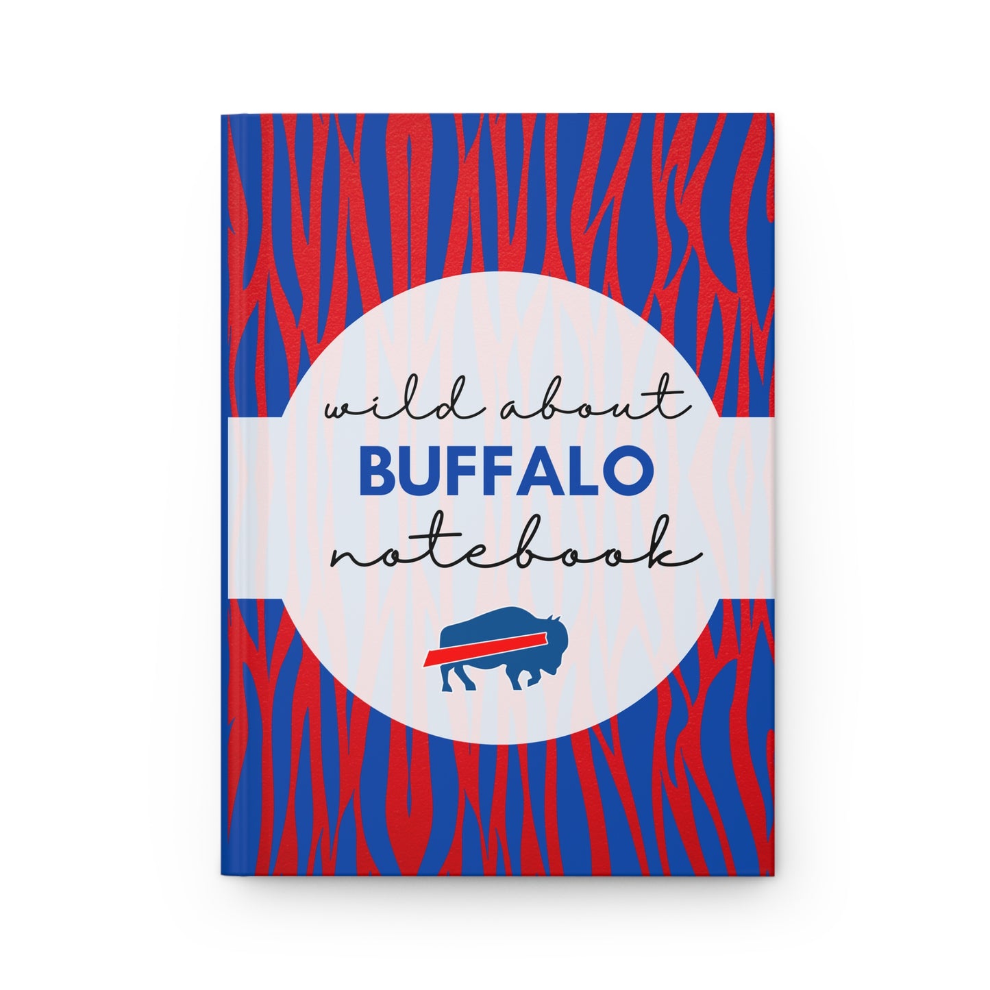 Wild About BUFFALO 6" x 9" 150 Page (75 sheets) white lined paper Hardcover Journal Matte (Pattern #15)