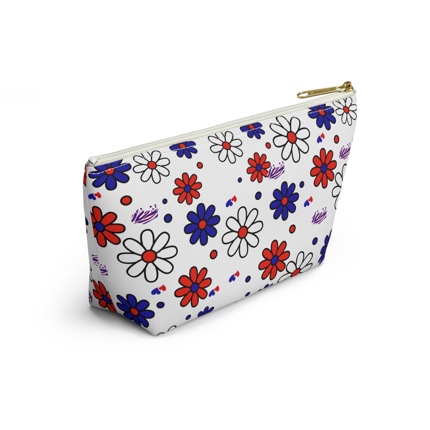 Buffalo Bills Flower Power Retro Accessory Pouch w T-bottom