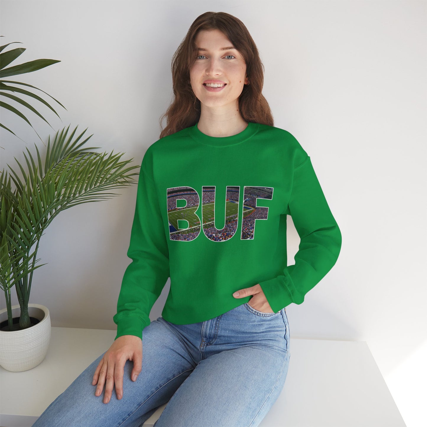 BUF Stadium Unisex Heavy Blend™ Crewneck Sweatshirt