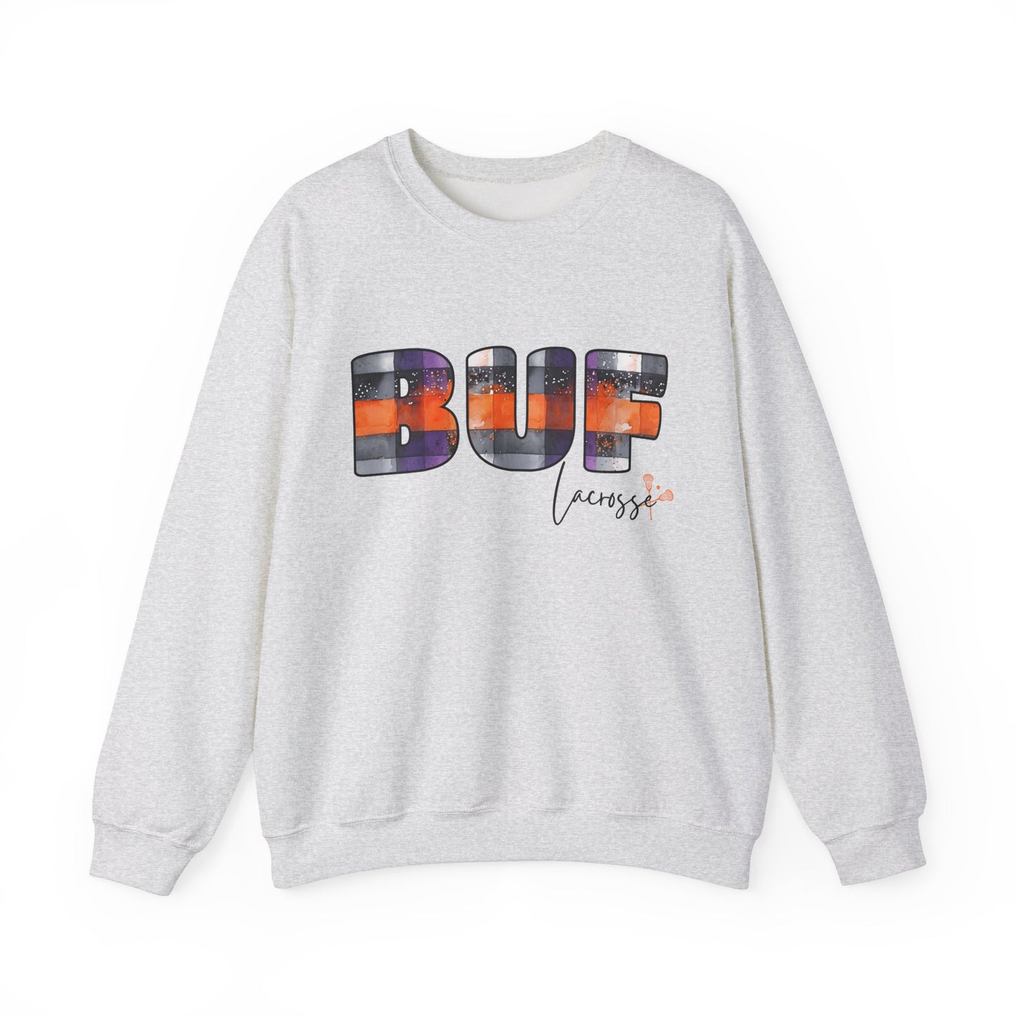 Bandits Plaid BUF Watercolor Unisex Heavy Blend™ Crewneck Sweatshirt