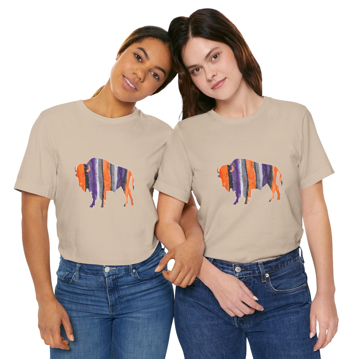 Bandits Watercolor Buffalo Unisex Short Sleeve Tee