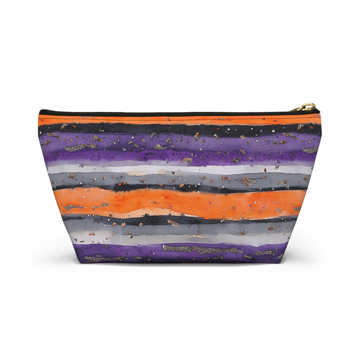 Bandits Watercolor Striped Accessory Pouch w T-bottom