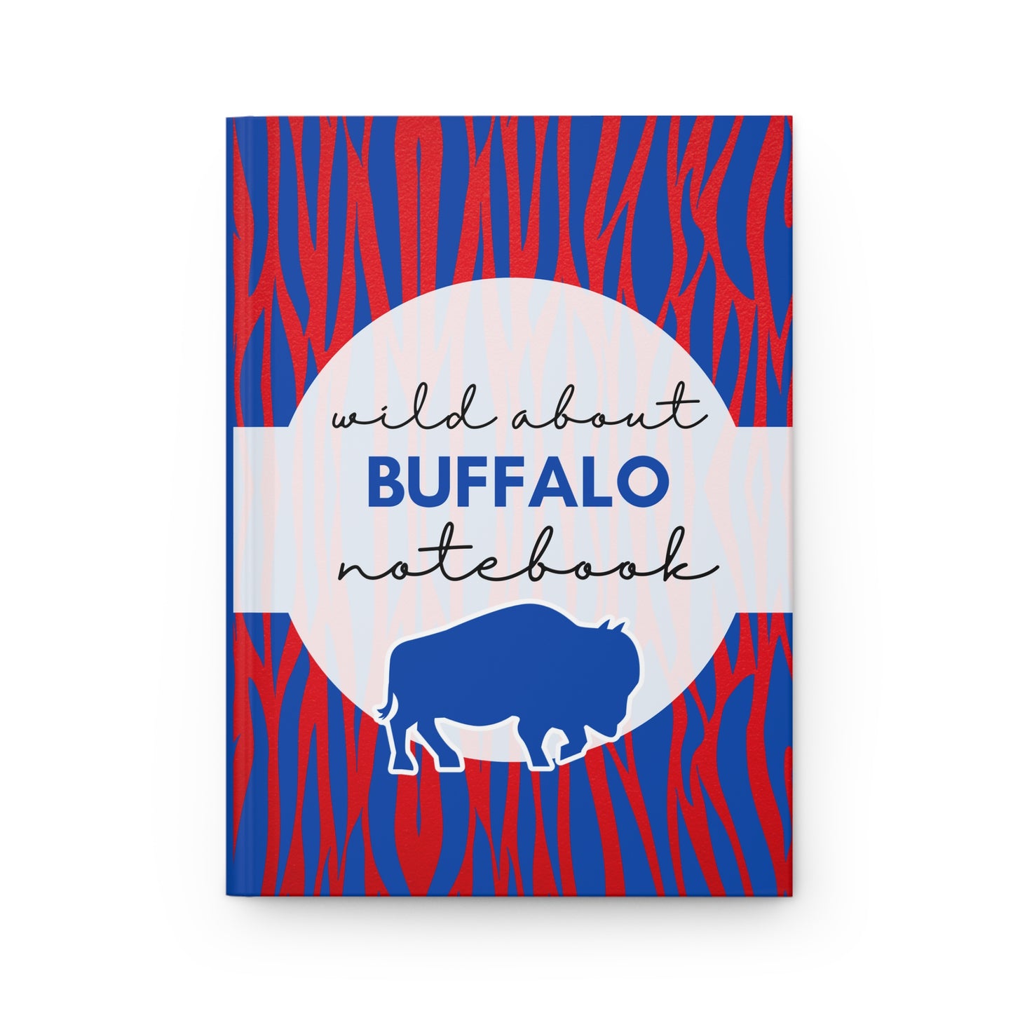 Wild About BUFFALO 6" x 9" 150 Page (75 sheets) white lined paper Hardcover Journal Matte (Pattern #15)