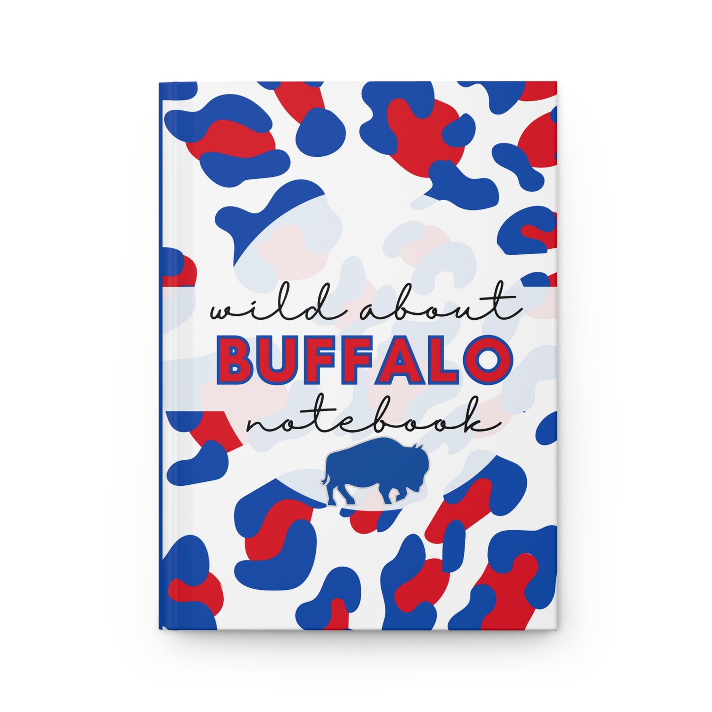 Wild About BUFFALO 6" x 9" 150 Page (75 sheets) white lined paper Hardcover Journal Matte (Pattern #5)