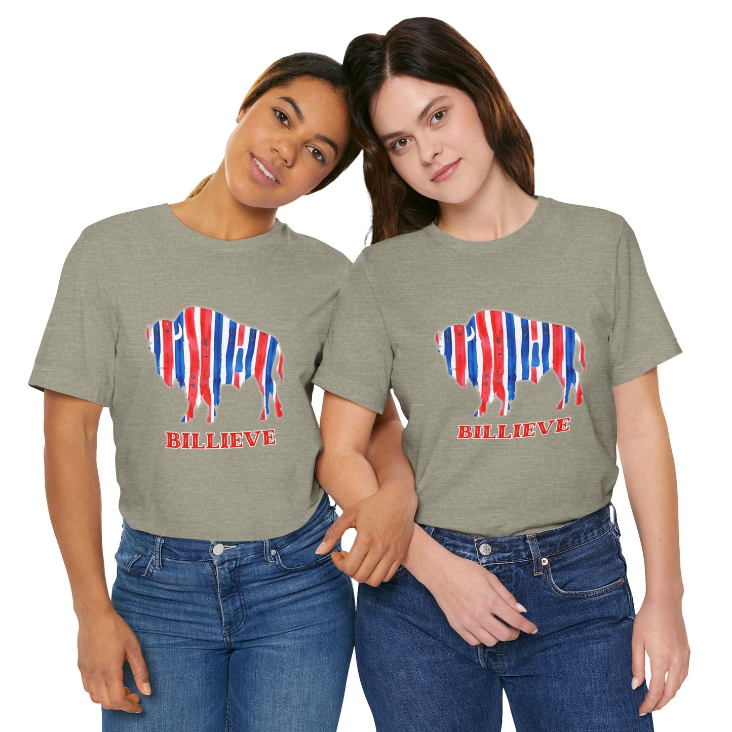 Watercolor Buffalo Unisex Short Sleeve Tee