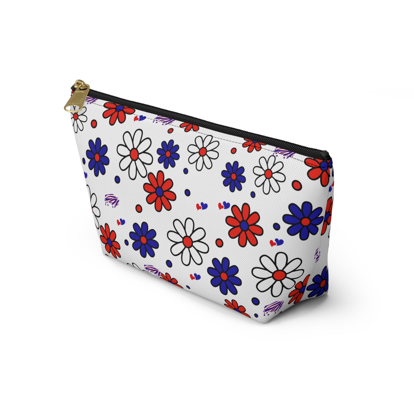 Buffalo Bills Flower Power Retro Accessory Pouch w T-bottom