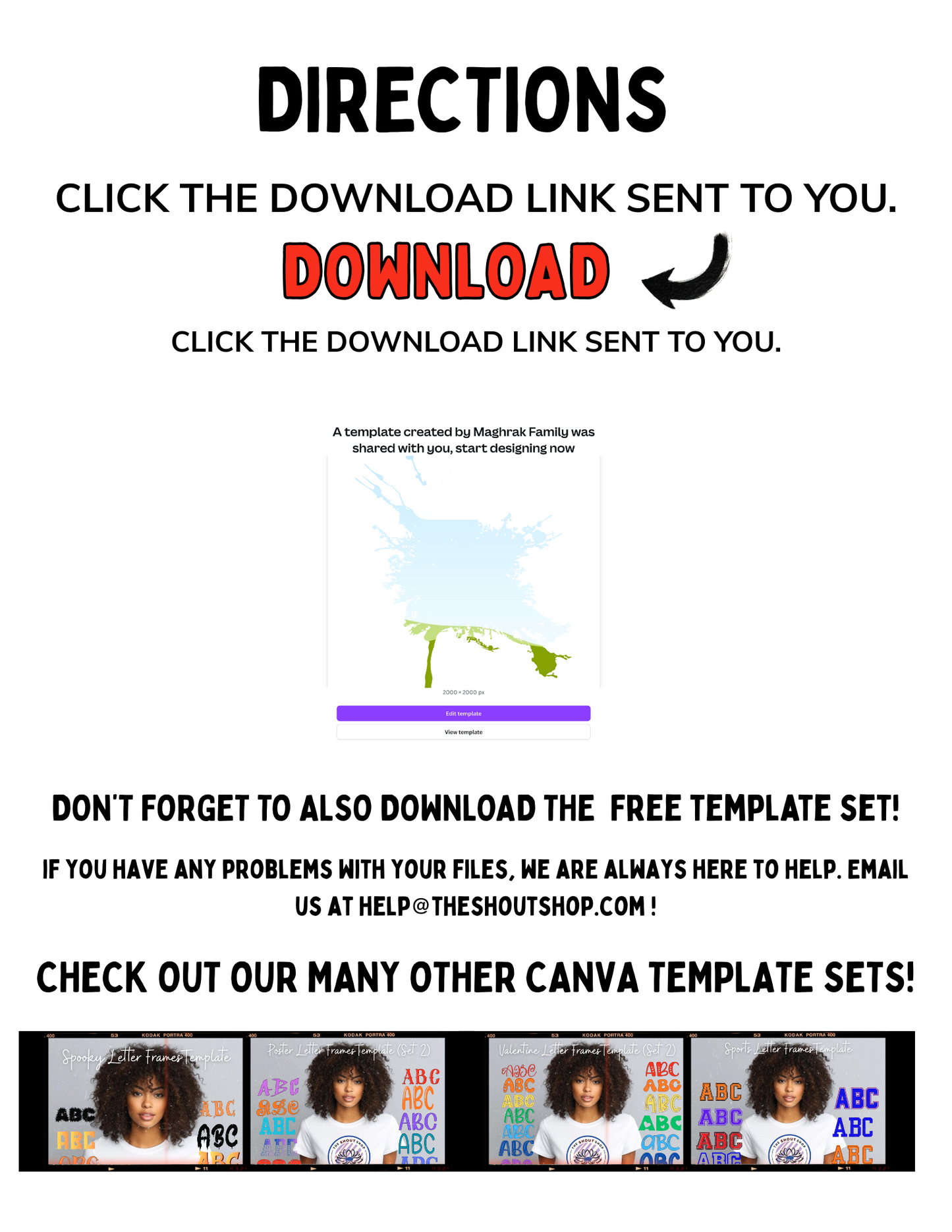 Poster Font Canva Template Collection