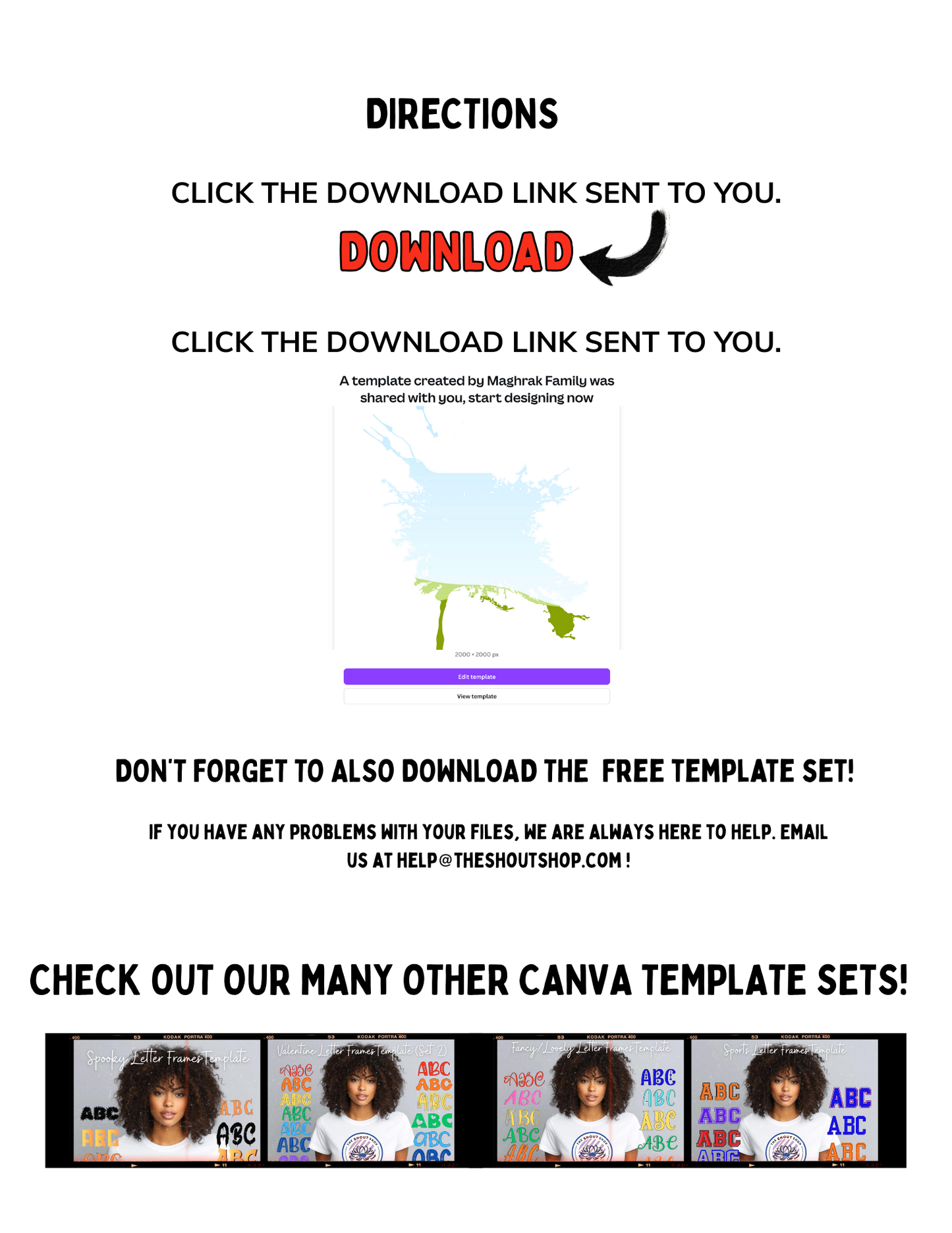Poster Font Canva Template Collection (Set #2)