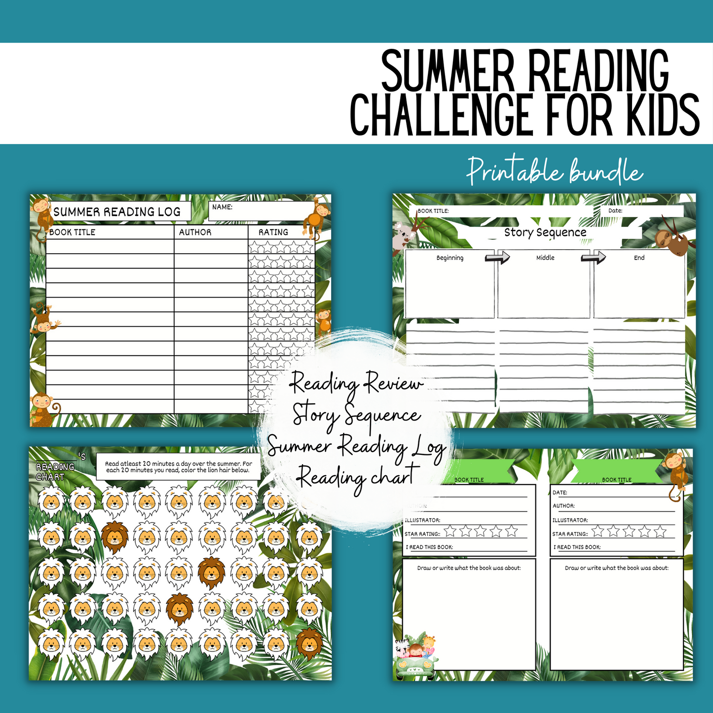 Summer Reading Challenge _ Safari Theme