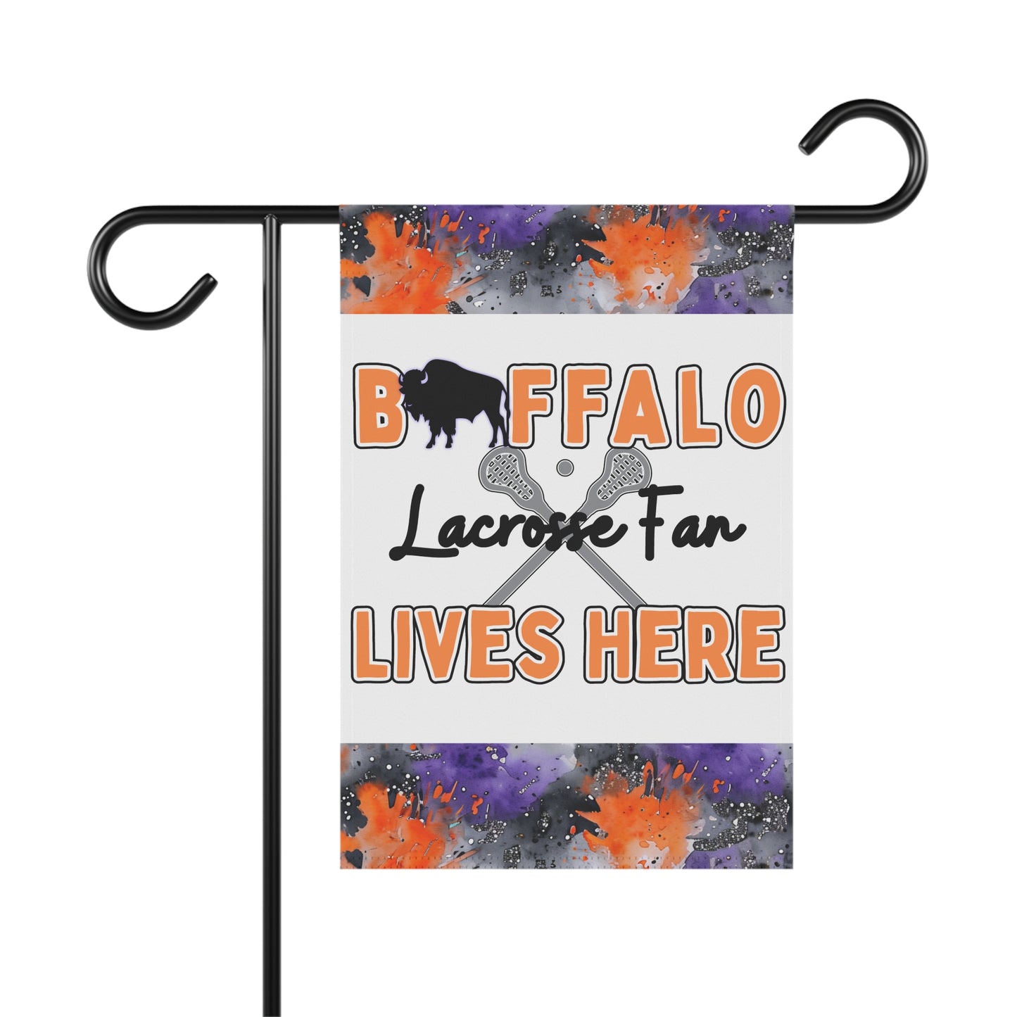 Buffalo Lacrosse Fan Garden Flag