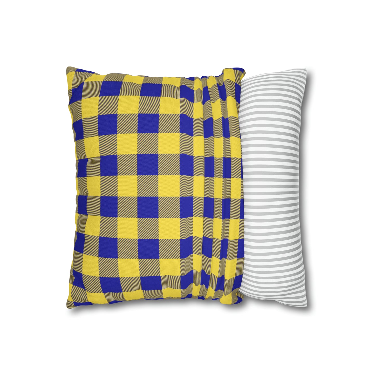 Sabres Buffalo Plaid Spun Polyester Square Pillow Case