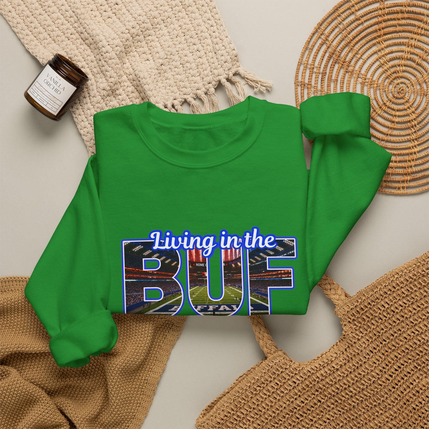BUF New Stadium Unisex Heavy Blend™ Crewneck Sweatshirt