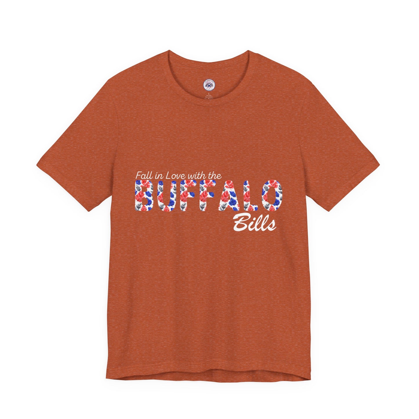 Fall in Love with the Bills Watercolor Leaves T-Shirt