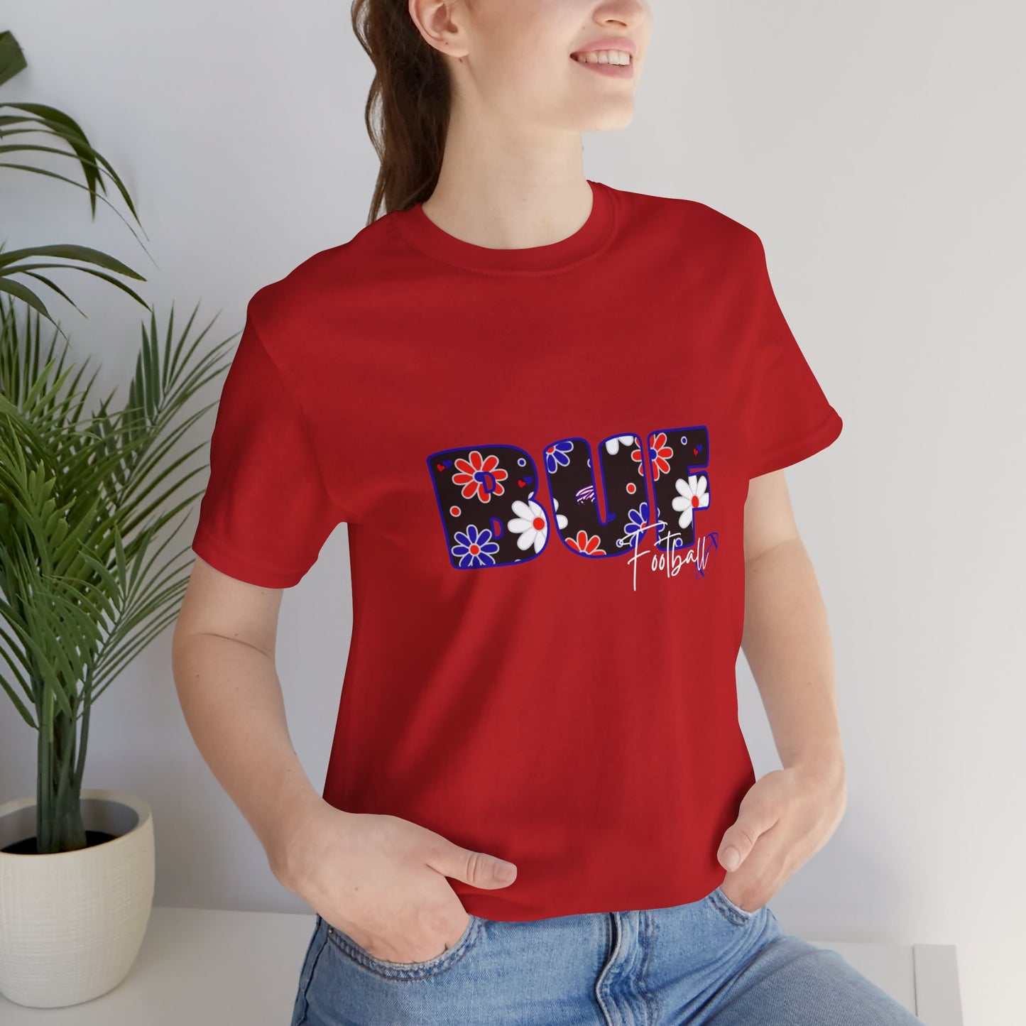 Buffalo Bills Flower Power Print T-Shirt