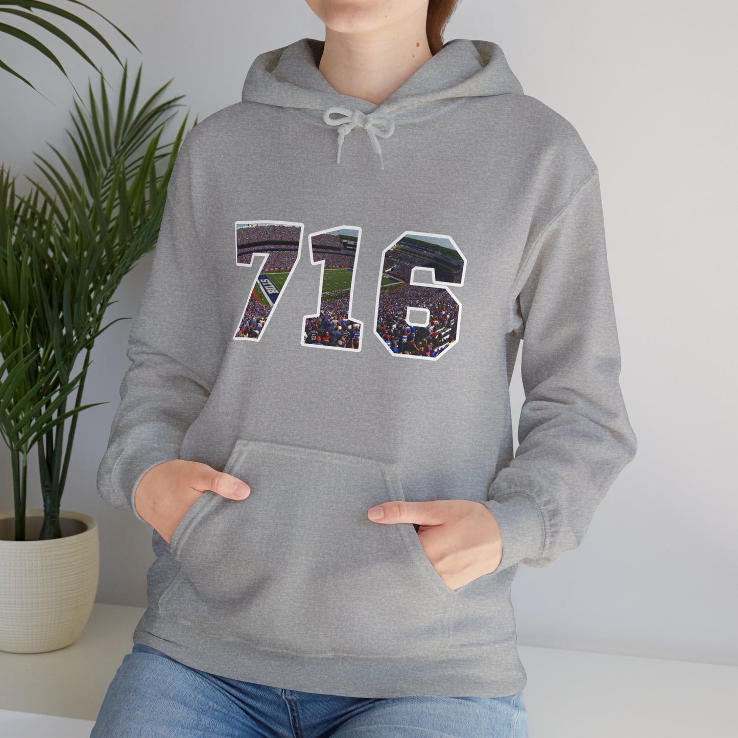 716 Buffalo Bills Stadium Unisex Heavy Blend™ Hooded Sweatshirt