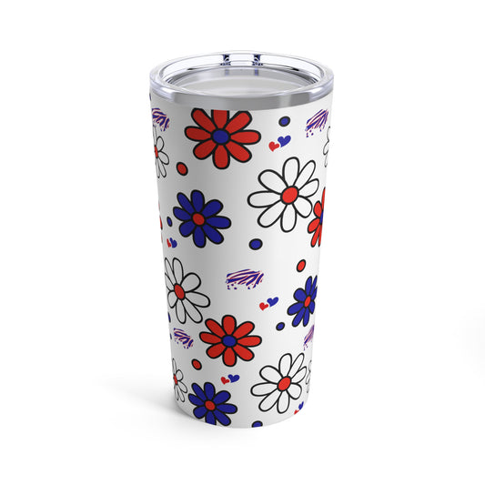 Bills Flower Power Tumbler 20oz