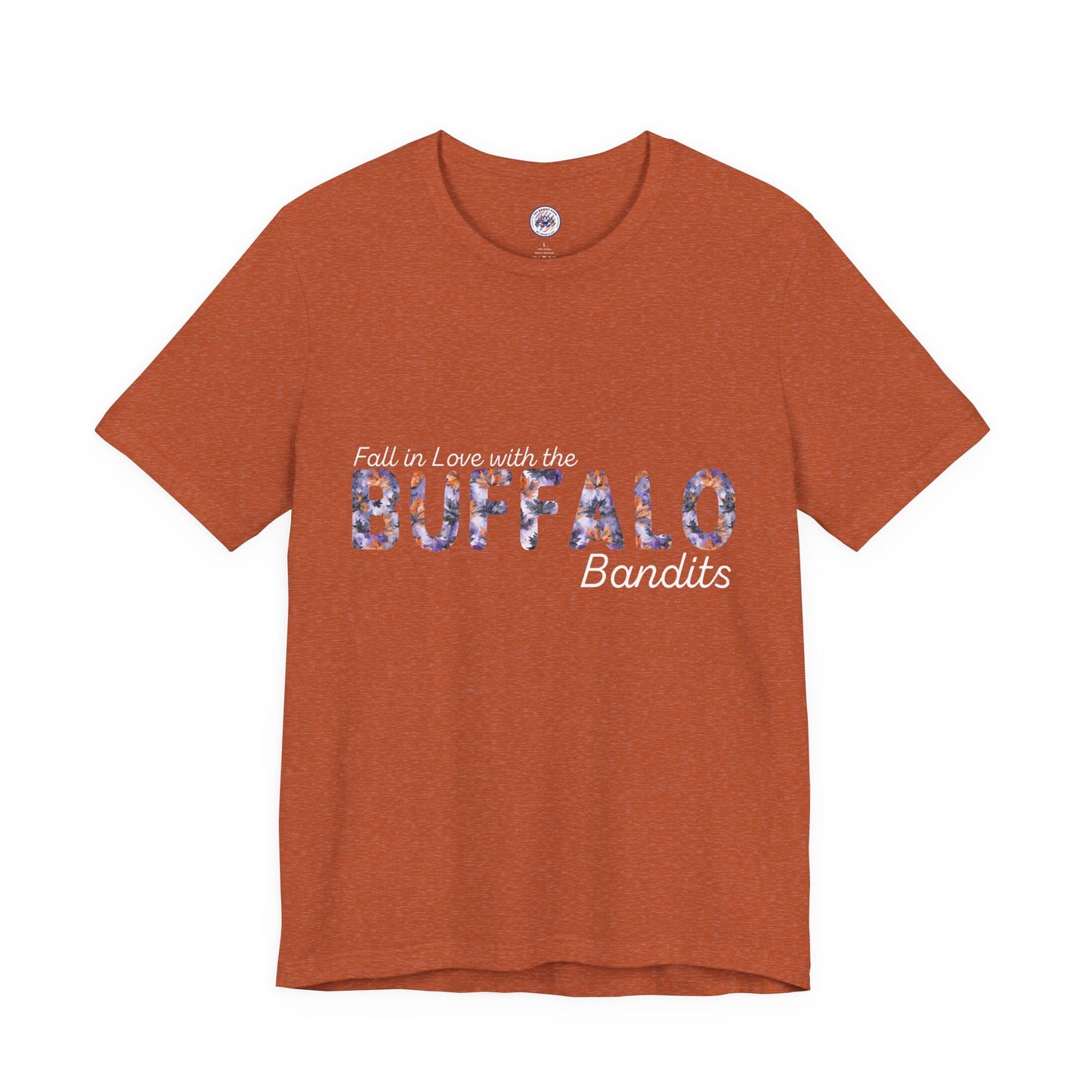 Fall in Love with the Bandits Watercolor Buffalo Leaves T-Shirt