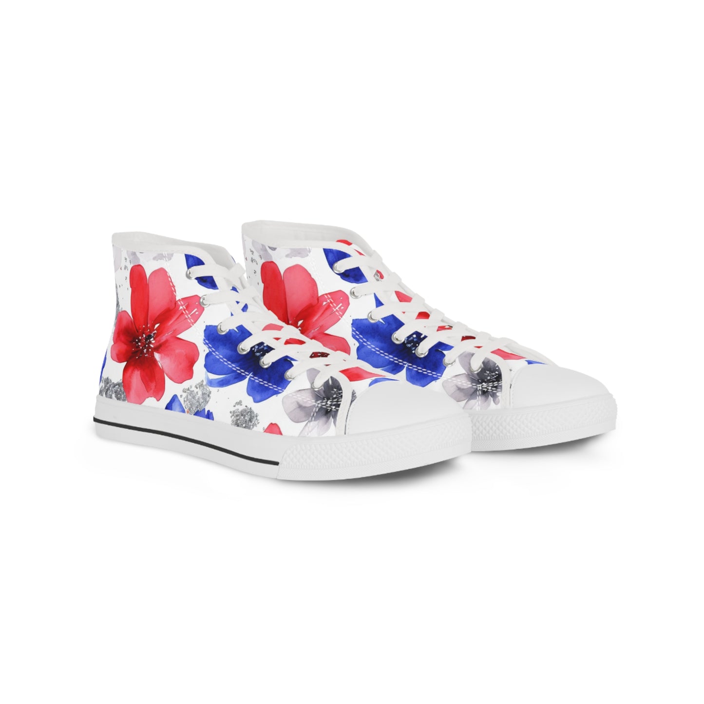 Buffalo Football Floral Watercolor High Tops