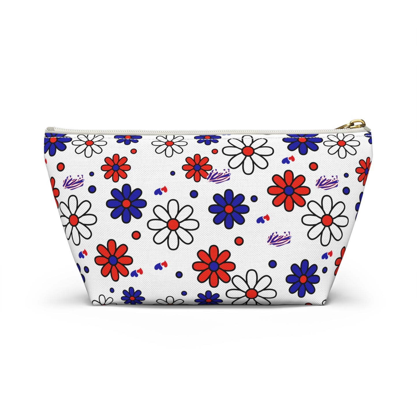 Buffalo Bills Flower Power Retro Accessory Pouch w T-bottom