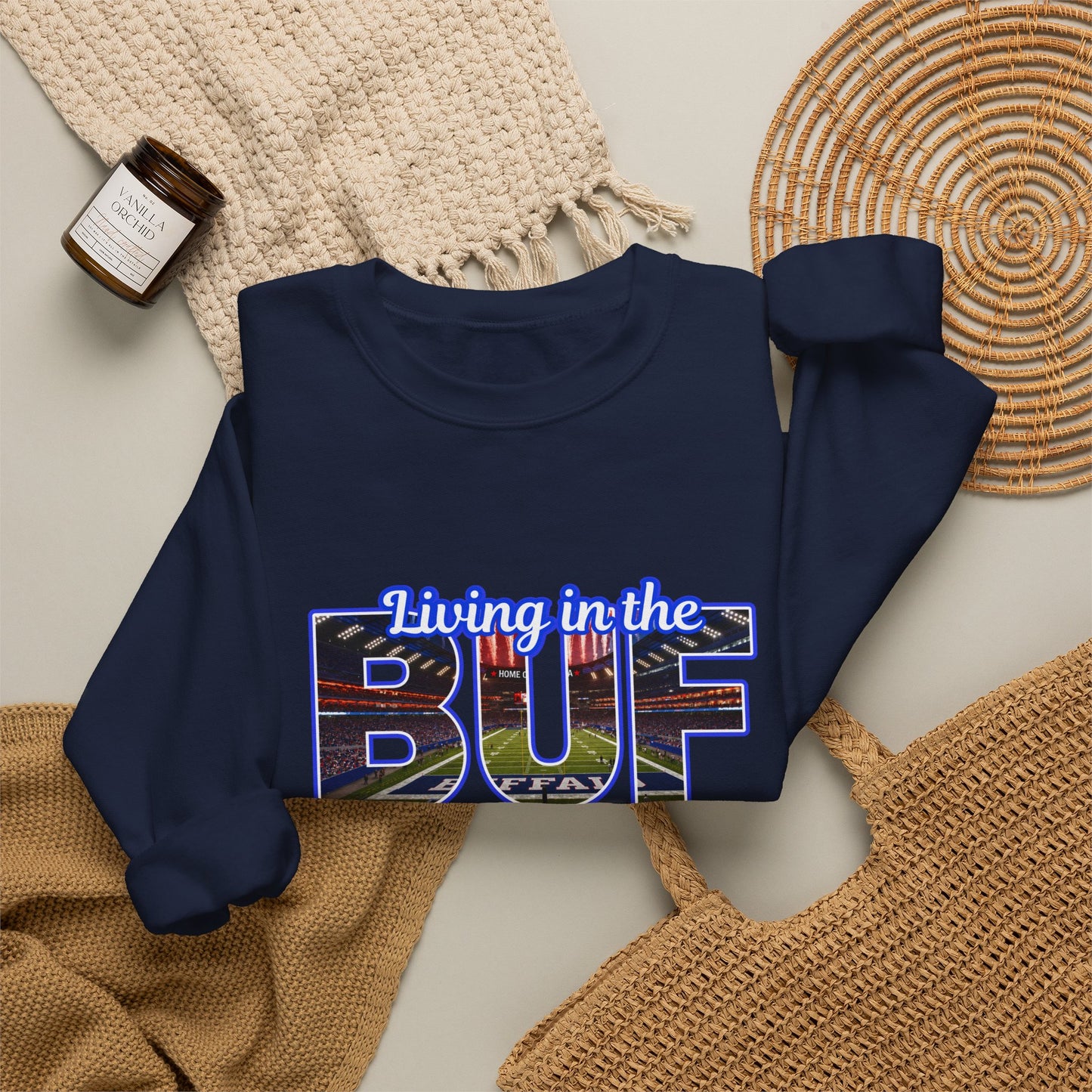 BUF New Stadium Unisex Heavy Blend™ Crewneck Sweatshirt