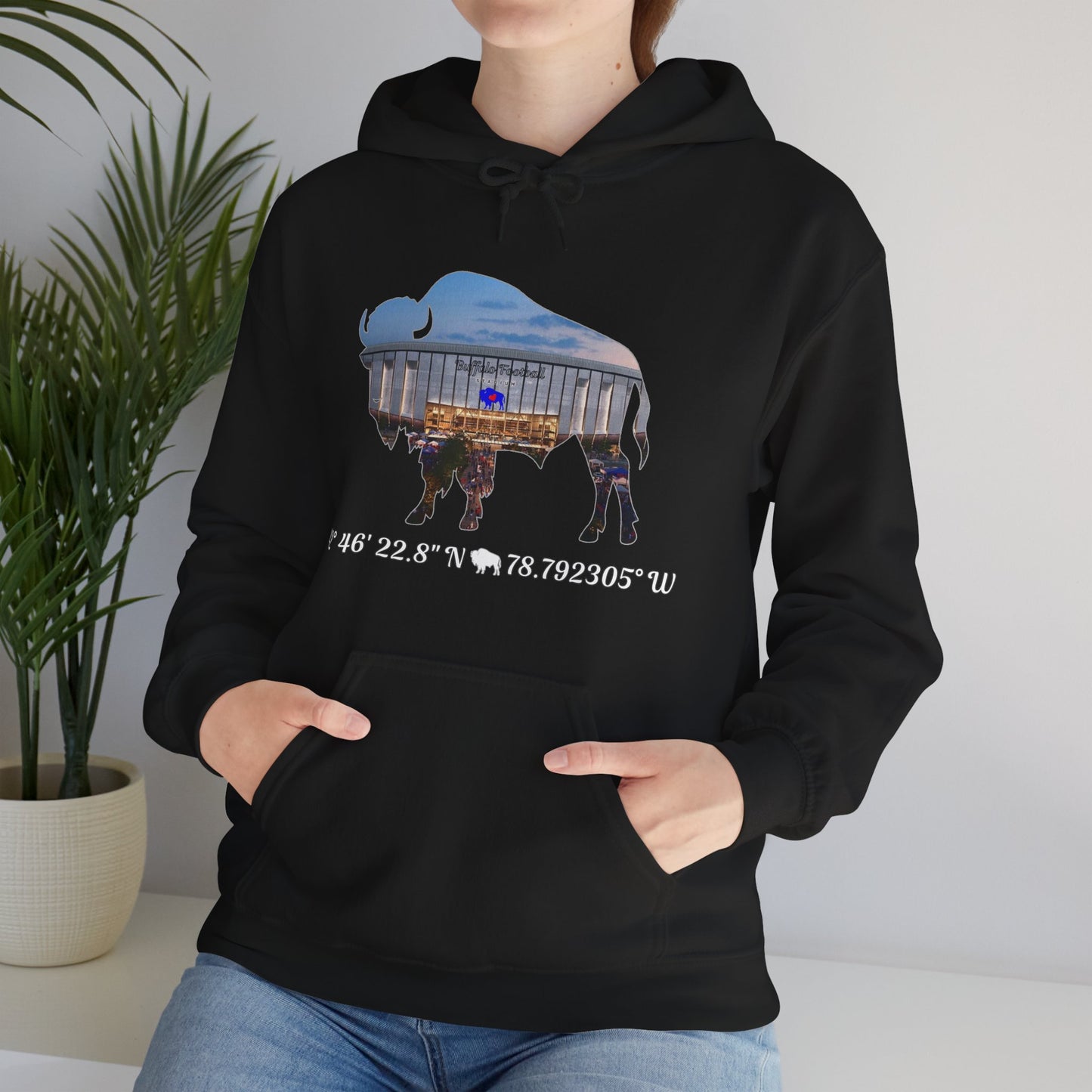Welcome to Buffalo Football's New Stadium Unisex Heavy Blend™ Hooded Sweatshirt