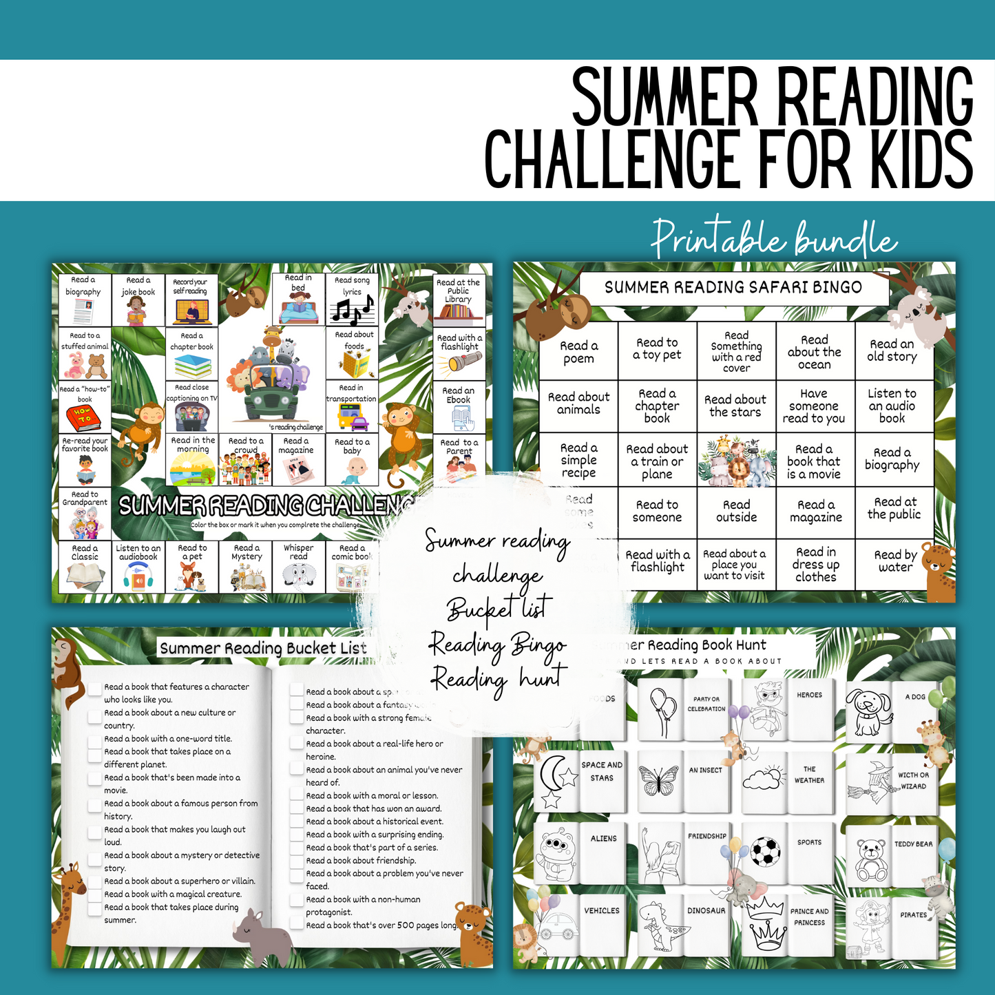 Summer Reading Challenge _ Safari Theme