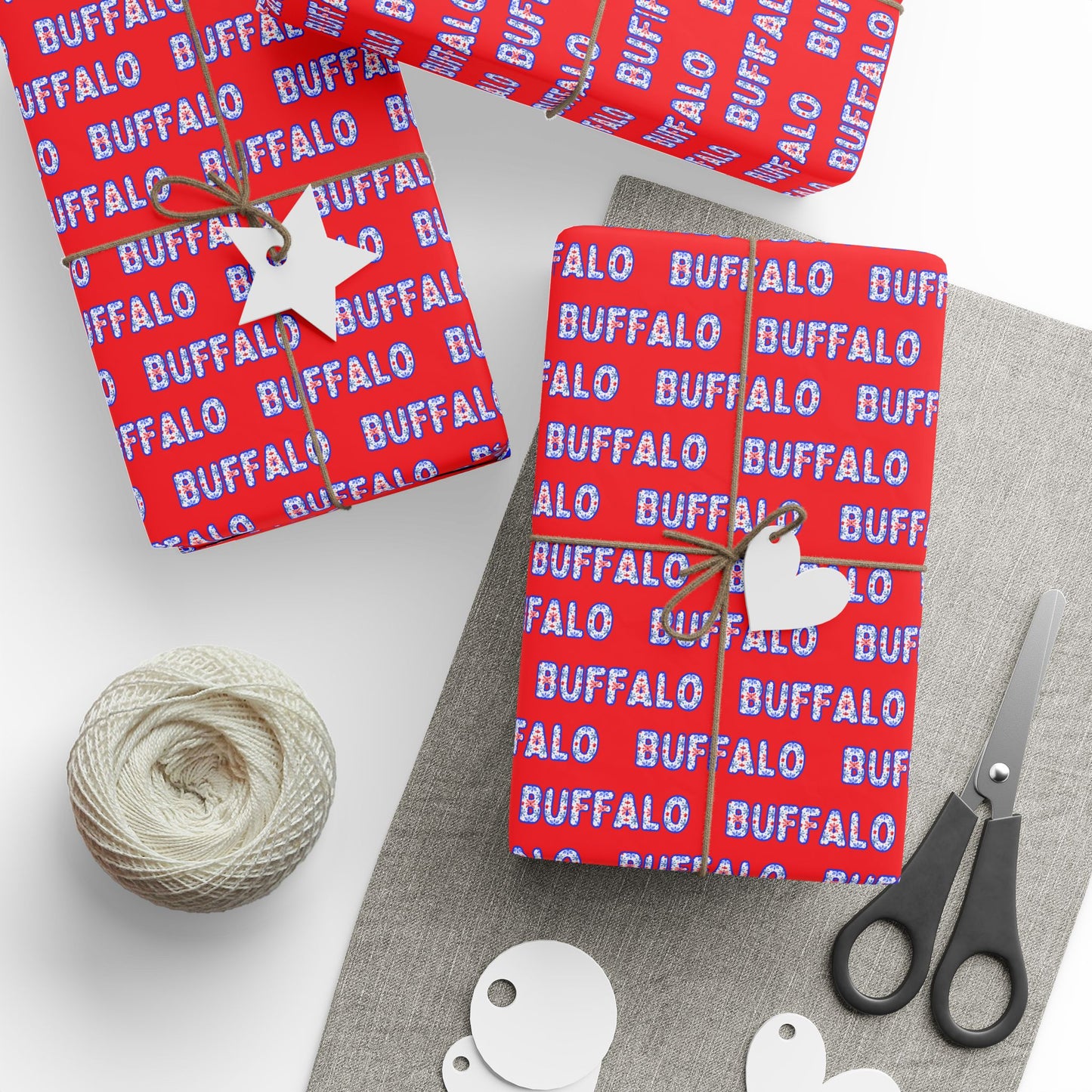 Buffalo Red Wrapping Paper