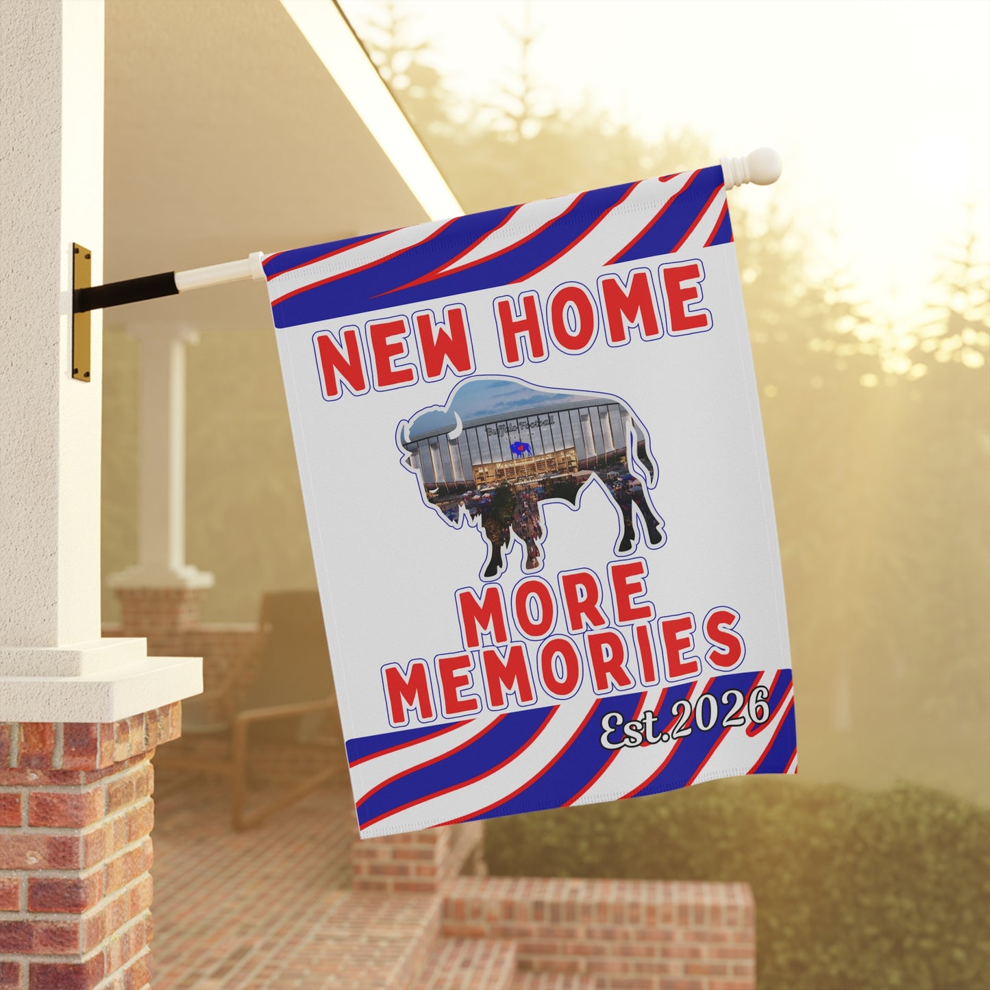 New Football Home 2026 Animal Stripes Garden Flags